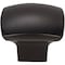 Jeffrey Alexander 1-3/16" Overall Length Matte Black Square Sonoma Cabinet Knob 431MB - alternate 5
